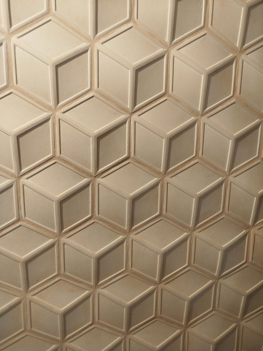 Panneau décoratif relief losange