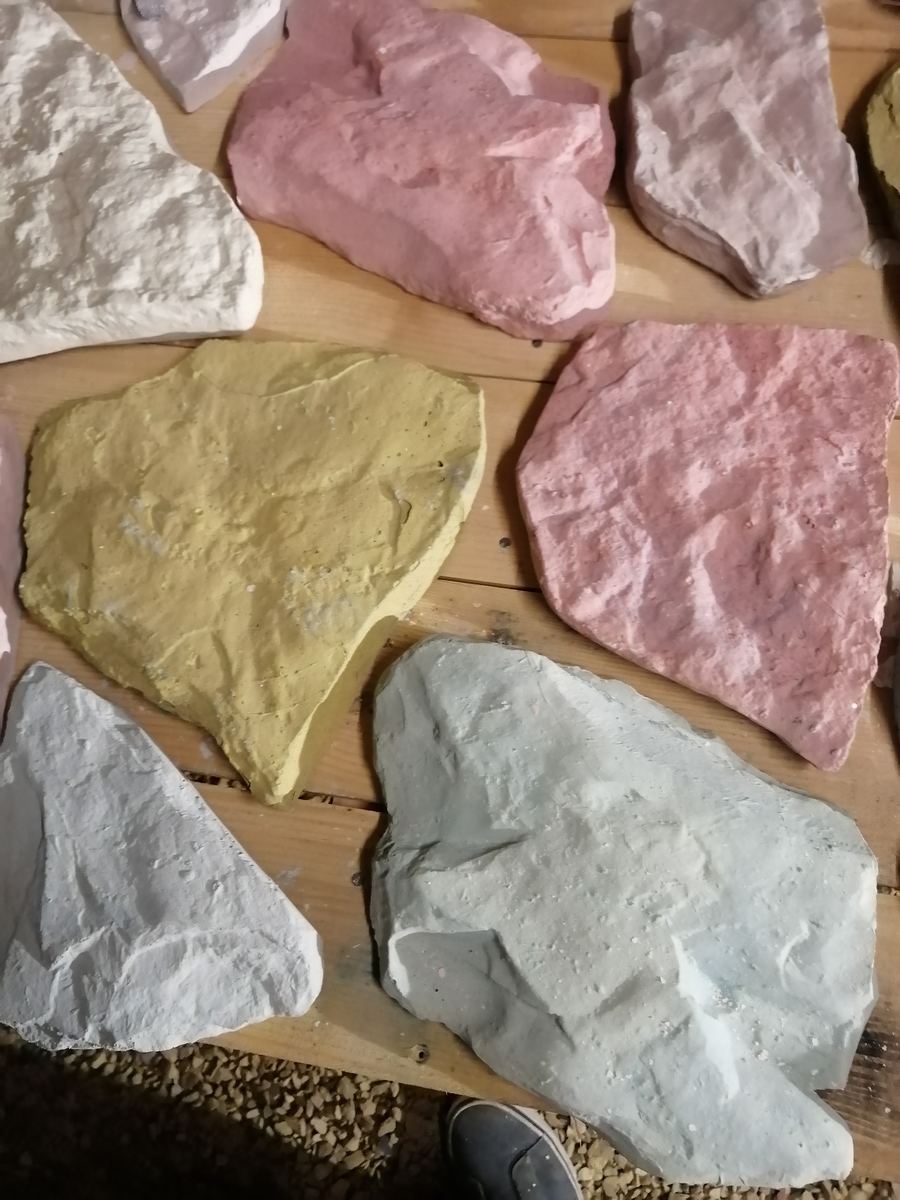 Nuancier de teintes, atelier